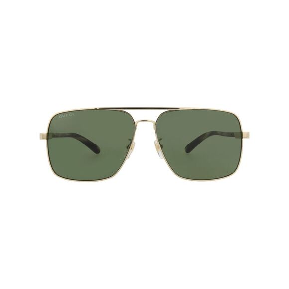 Aviator-Frame Metal Sunglasses